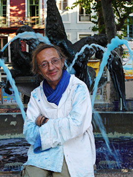 Patrice Robin est dans le bleu à Sète le 28 mai 2005