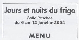 Les jours et les nuits du frigo