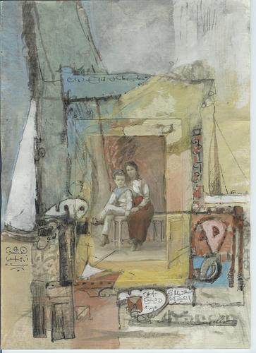 Rencontre au musée (21x29,7 cm)